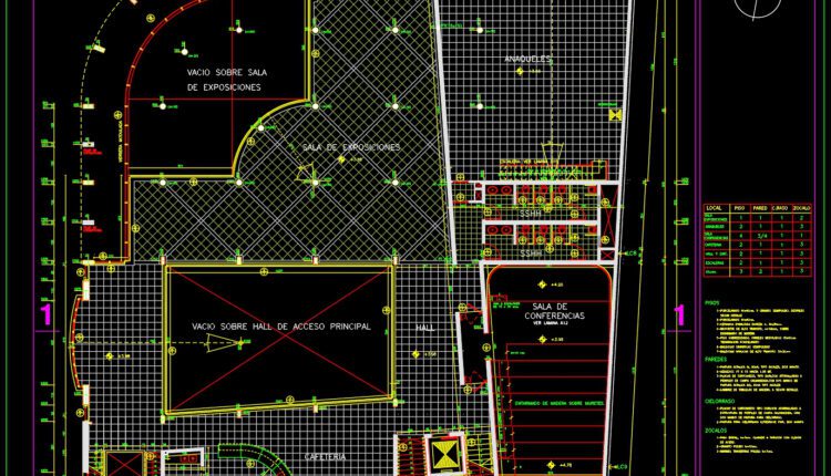 14.cultural center monte video AutoCAD File DWG