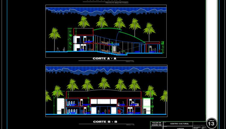 15.Centro Cultural AutoCAD File DWG