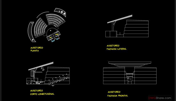 18.Centro cultural fes copia AutoCAD File Free Download