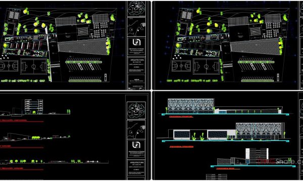 20.Retreat center AutoCAD File Free Download