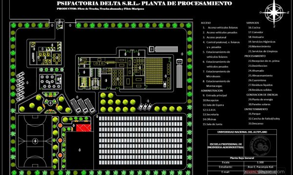 24.Plant Design For Processing Trout CAD