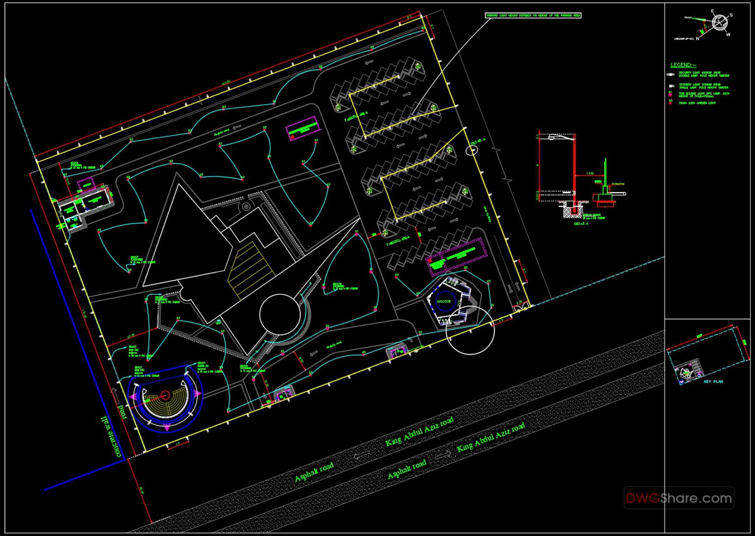 26.Site Lighting Layout Plan Autocad