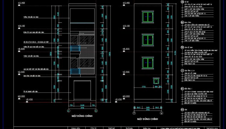 4-Story House a Complete Project AutoCAD File Free Download