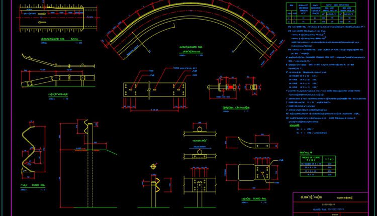 43.Cad File of Roads and Intersections Details For Free Download