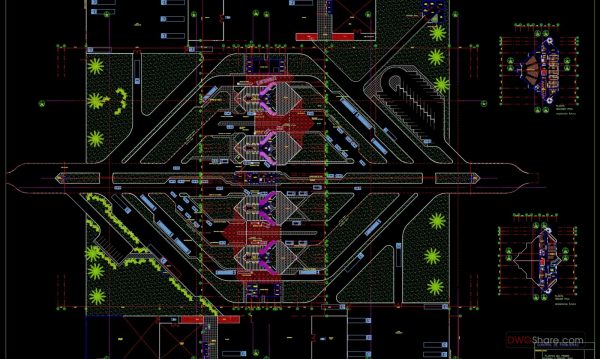 45.Border Control Boxes Layout Plan CAD