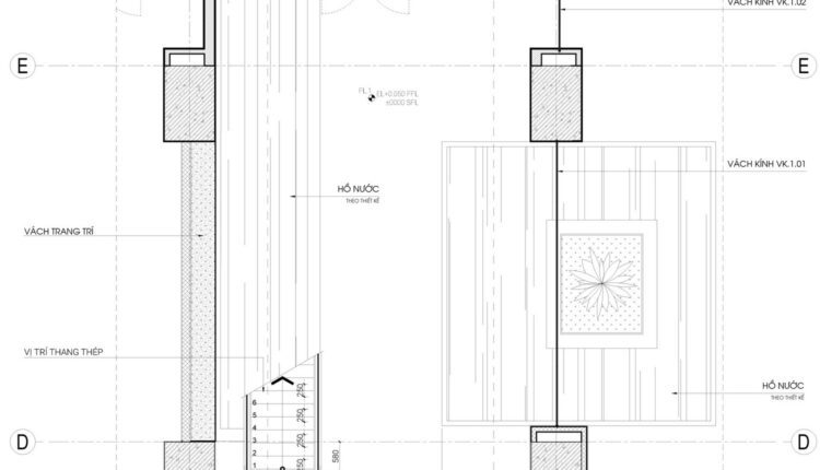 51.Detailed drawings of stairs in autocad file