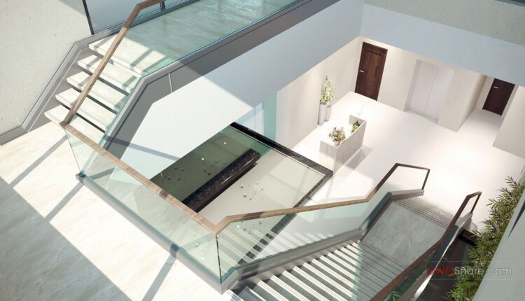 51.Detailed drawings of stairs in autocad file