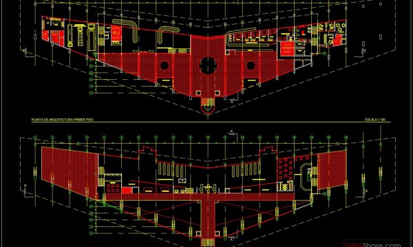 Airport Equipments Layout Plan Autocad File DWG