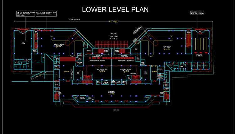 Airport Terminal Building Plan Autocad Drawing DWG (1)
