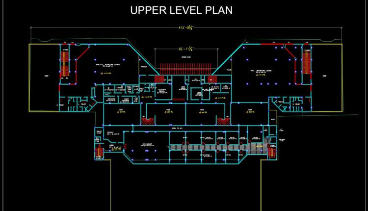 Airport Terminal Building Plan Autocad Drawing DWG (2)