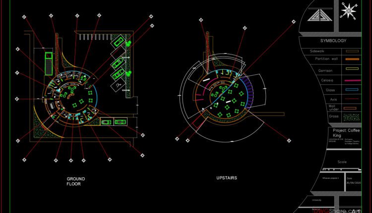 Cafeteria Project Plans Autocad File DWG