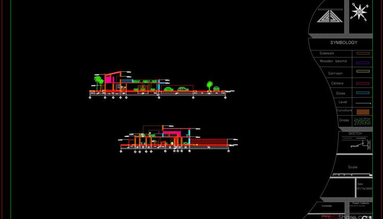 Cafeteria Project Plans Autocad File DWG