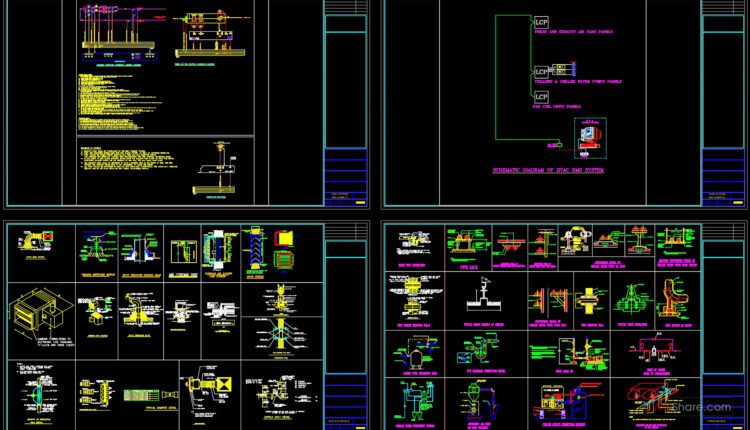 Chilled Water and FCU HVAC Project AutoCAD File Free Download
