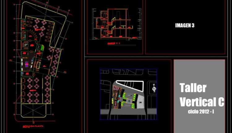 Foor Forks Restaurant Plans AutoCAD File DWG