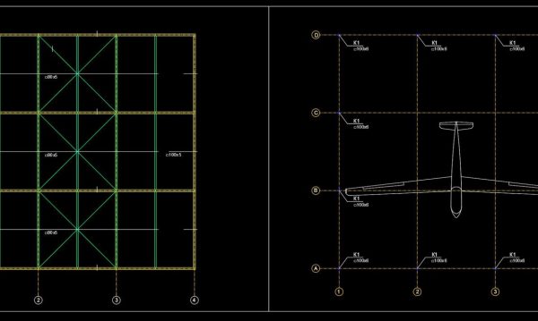 Hangar free Autocad File DWG