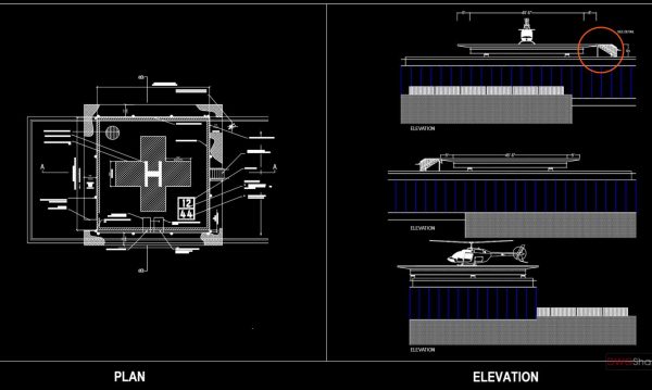 4 years ago
                

                
             3,755Helipad Plan and Elevation Details Autocad Drawing DWG