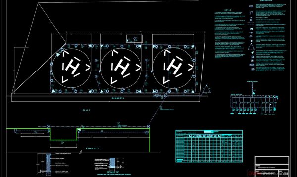 Heliport Electrical Installation Autocad Drawing DWG