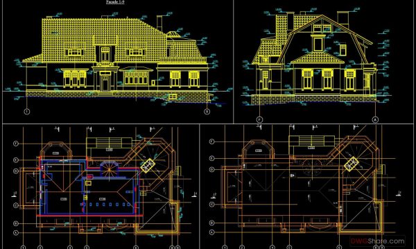 4 years ago
                

                
             2,480Historic Villa Plans Elevations and Sections AutoCAD File Free Download