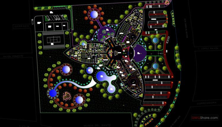 Hotel 4 estrellas AutoCAD File DWG