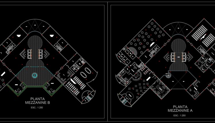Hotel 5 estrella Design Plans and facade AutoCAD File DWG (1)