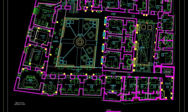Hotel Design Plan AutoCAD File Free Download