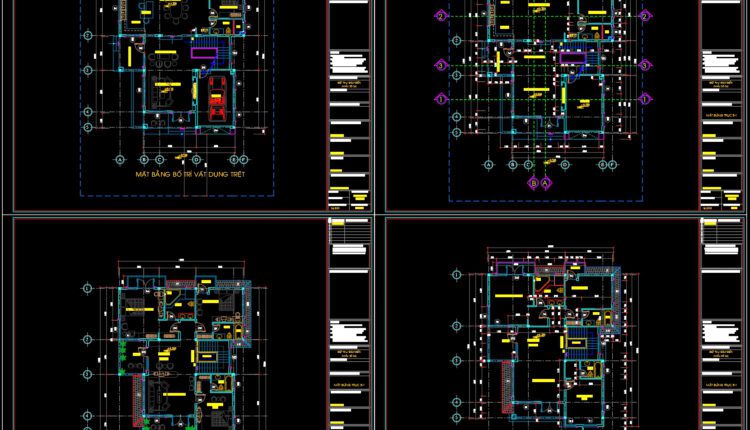 House at home, 143sqm, 4 bedrooms AutoCAD File Free Download
