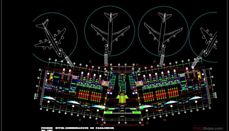 International Airport Full Plans with Details Autocad Drawing DWG