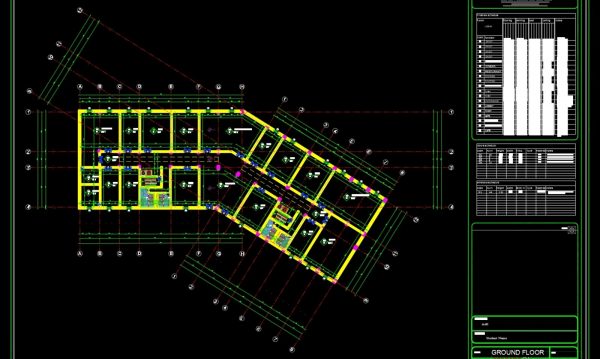 Mall Project Layout Plan details AutoCAD File DWG