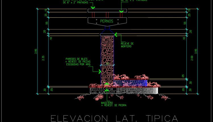 Monument Of Entrance Details AutoCAD File Free Download