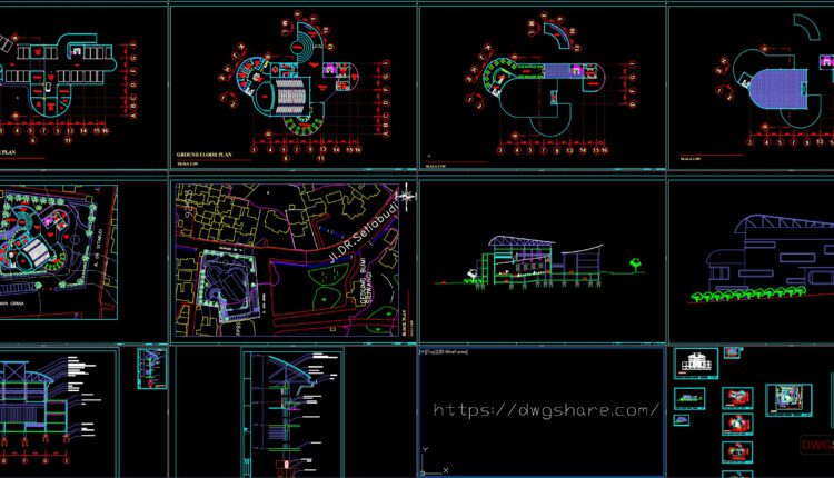 Performing Arts Center Free AutoCAD drawings