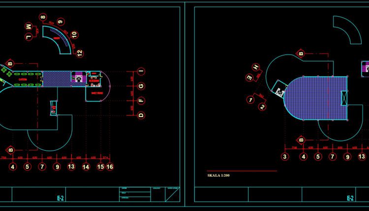 Performing Arts Center Free AutoCAD drawings