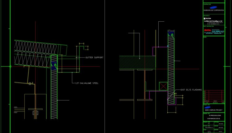 Press Building Panel Detail Free DWG