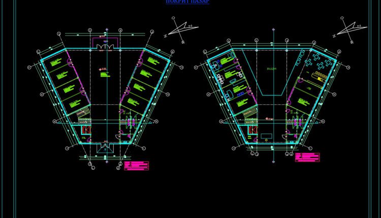 Shop Center Free AutoCAD File DWG