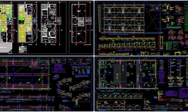 Supermarket project AutoCAD File DWG
