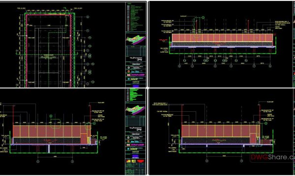 4 years ago
                

                
             2,632Tennis Court Layout Plan and Sections Details Autocad