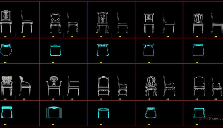 119.Furniture Cad Blocks free download