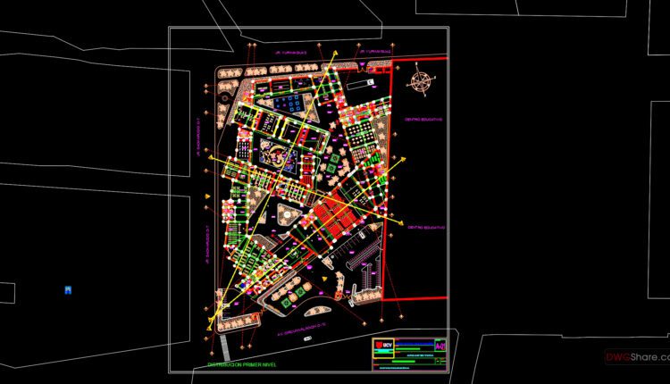 26.Cultural and arts center AutoCAD File Download