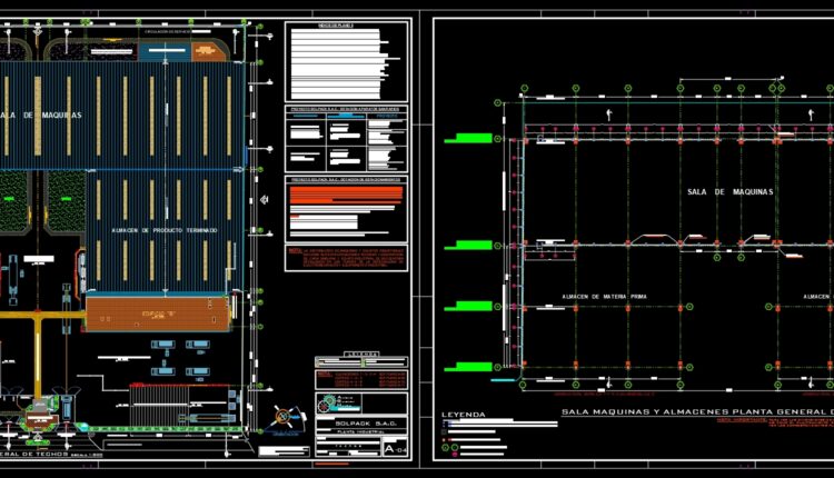 26.Industrial Plant Sol Pack Sac Autocad DWG File (1)