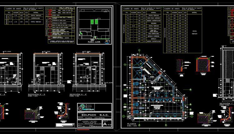 26.Industrial Plant Sol Pack Sac Autocad DWG File