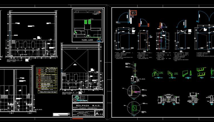 26.Industrial Plant Sol Pack Sac Autocad DWG File