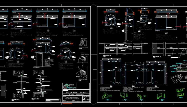 26.Industrial Plant Sol Pack Sac Autocad DWG File