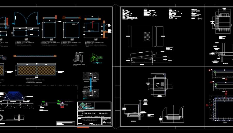 26.Industrial Plant Sol Pack Sac Autocad DWG File