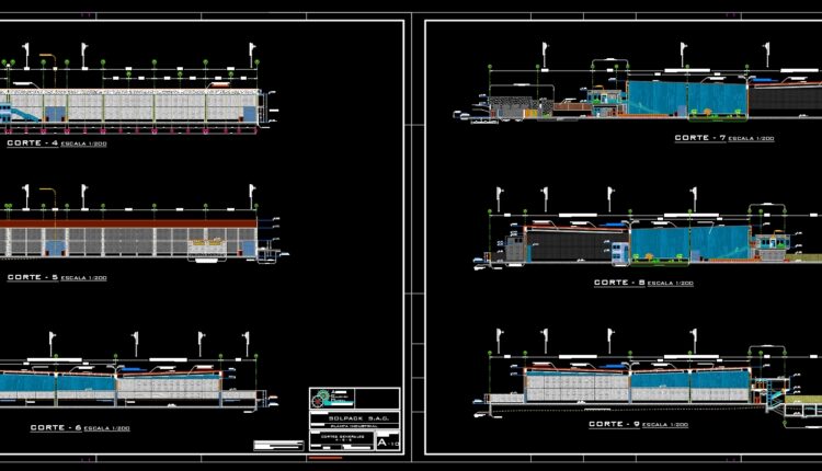26.Industrial Plant Sol Pack Sac Autocad DWG File