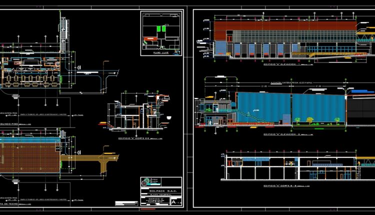 26.Industrial Plant Sol Pack Sac Autocad DWG File