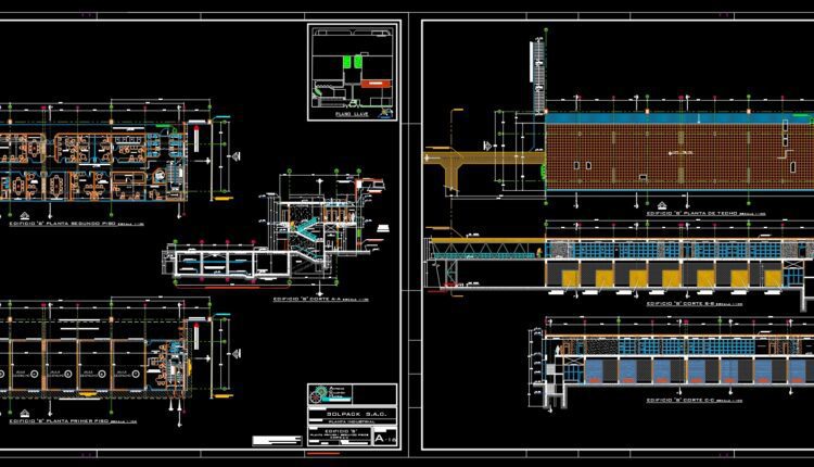 26.Industrial Plant Sol Pack Sac Autocad DWG File