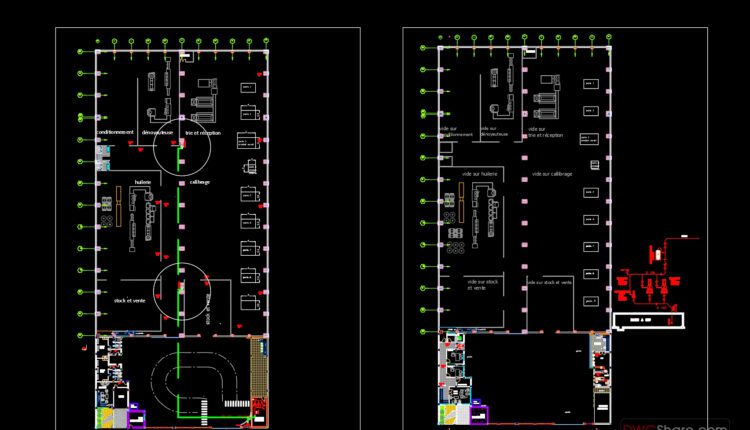 27.Plant Of Fruit Conservation Autocad DWG File