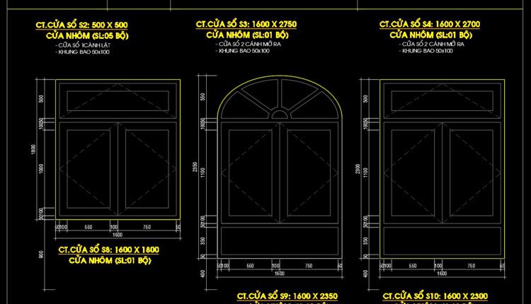 327.Free cad blocks Detail doors windows DWG download (3)