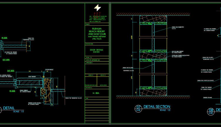 329.Free cad blocks Detail doors windows DWG download