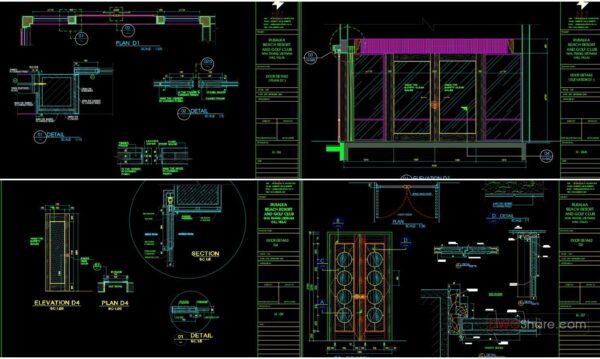 4 years ago
                

                
             3,497329.Free cad blocks Detail doors windows DWG download