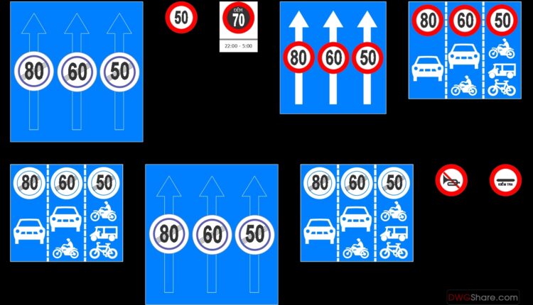 37.Cad Symbol Road Signs Traffic Manual free download